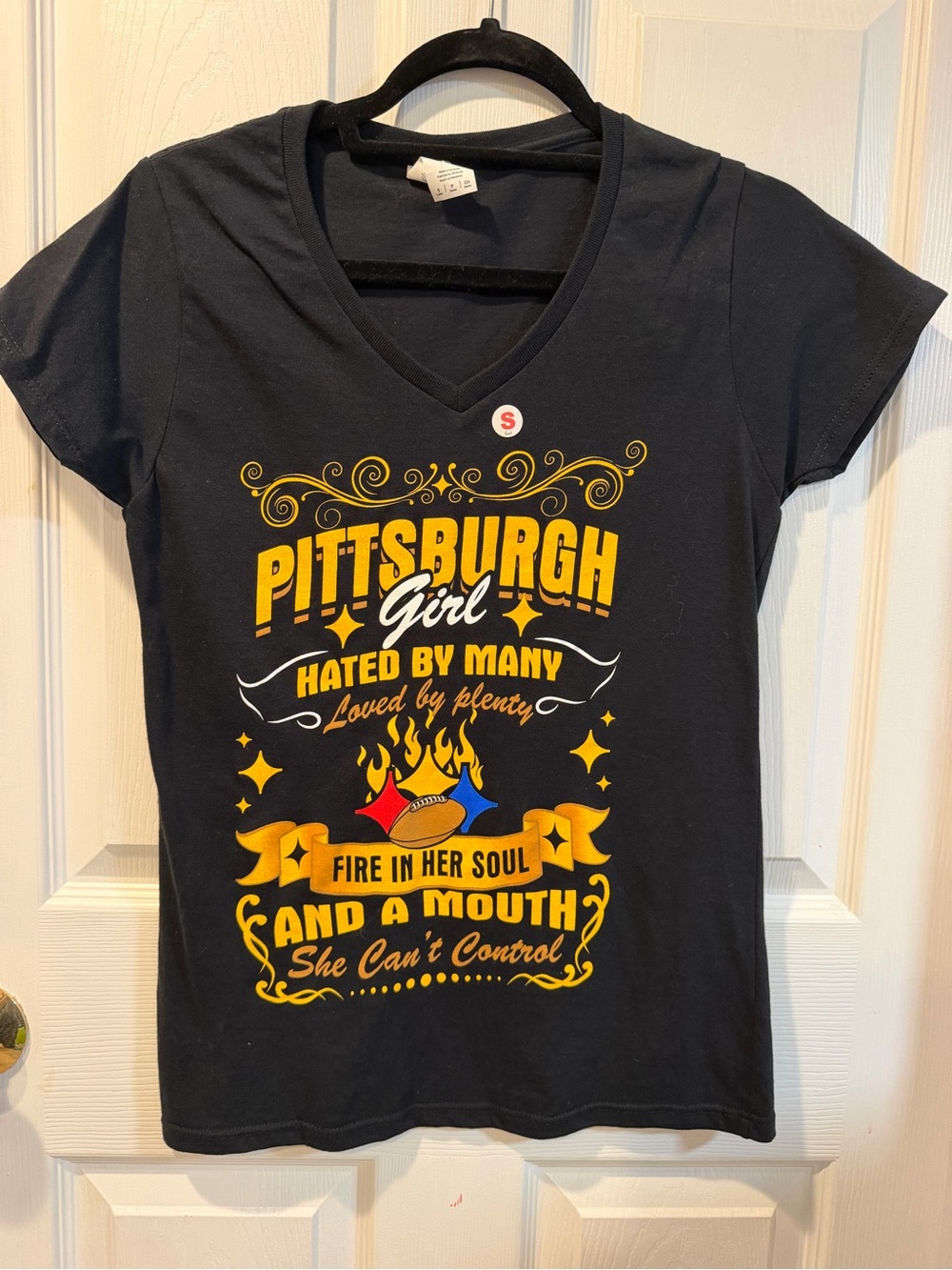 Pittsburgh Girl Steelers-Inspired Graphic T-Shirt Size Small